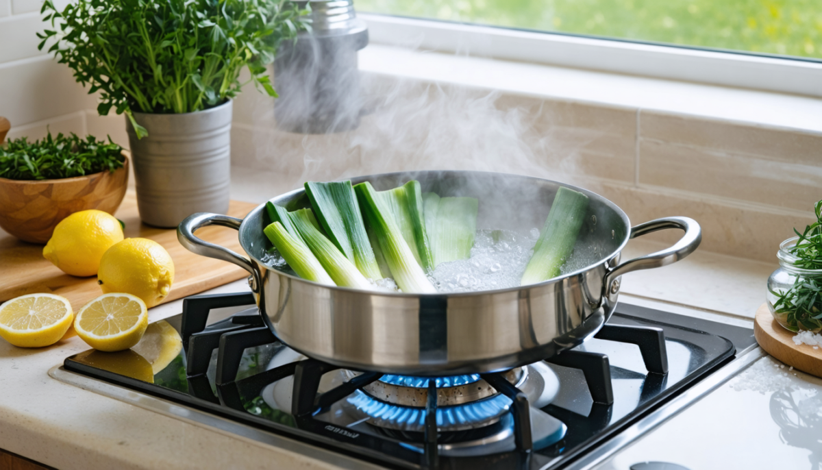 découvrez comment maîtriser parfaitement la cuisson des poireaux à l'eau grâce à nos astuces et conseils incontournables pour un résultat tendre et savoureux.
