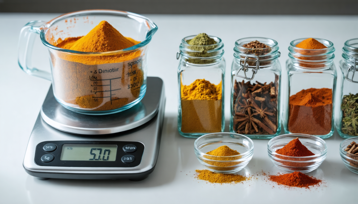 découvrez des astuces simples et pratiques pour convertir 50g d'épices sèches en millilitres facilement et avec précision.