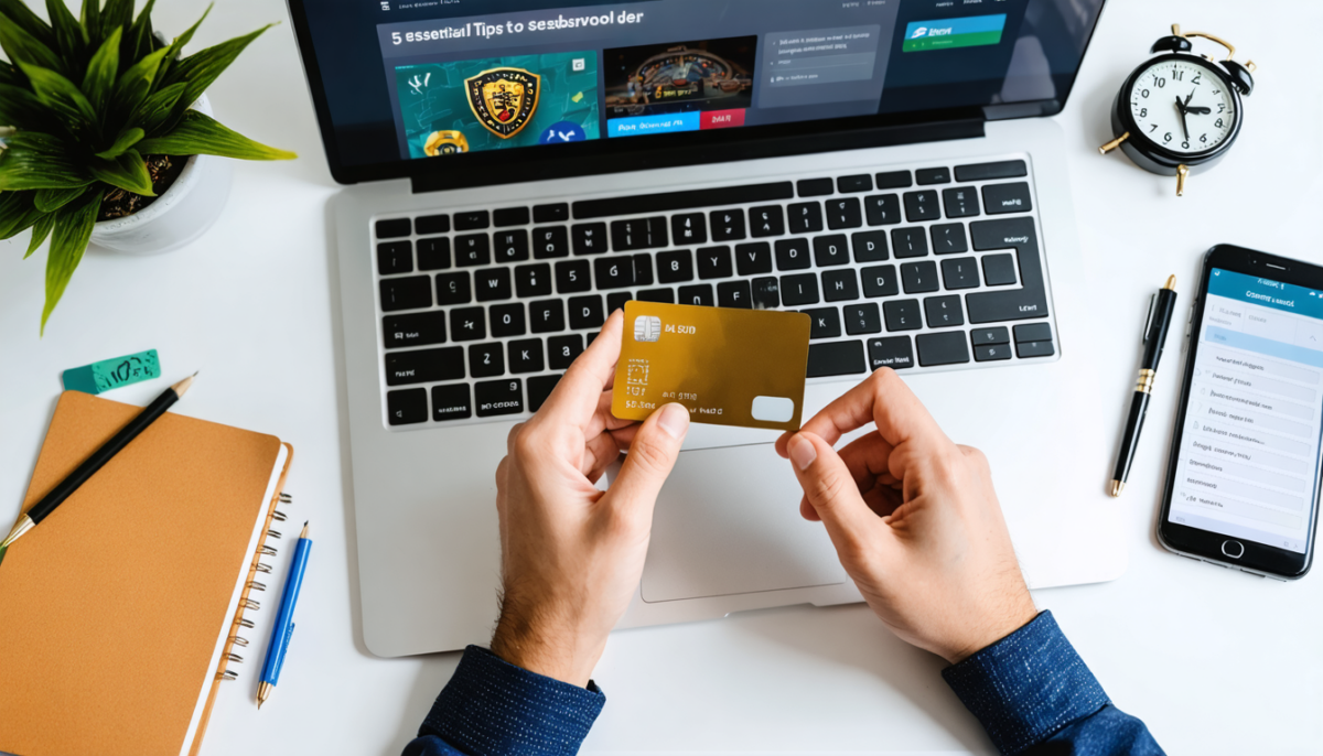 découvrez les 5 éléments essentiels à connaître avant d'utiliser une carte de crédit pour vos jeux en ligne afin de jouer en toute sécurité et maîtriser vos dépenses.