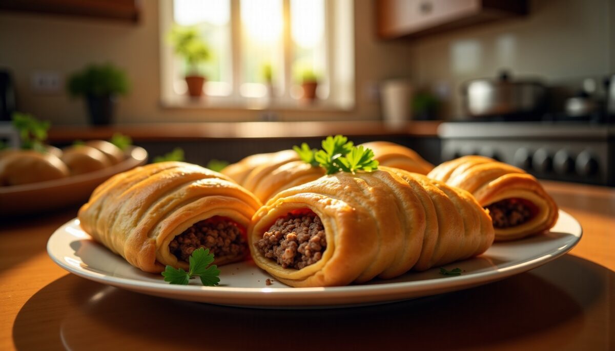 Découvrez nos recettes savoureuses de bricks garnies de viande hachée à tomber