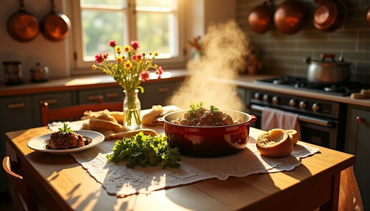 Le bœuf bourguignon revisité : la recette de famille pour des moments conviviaux et chaleureux